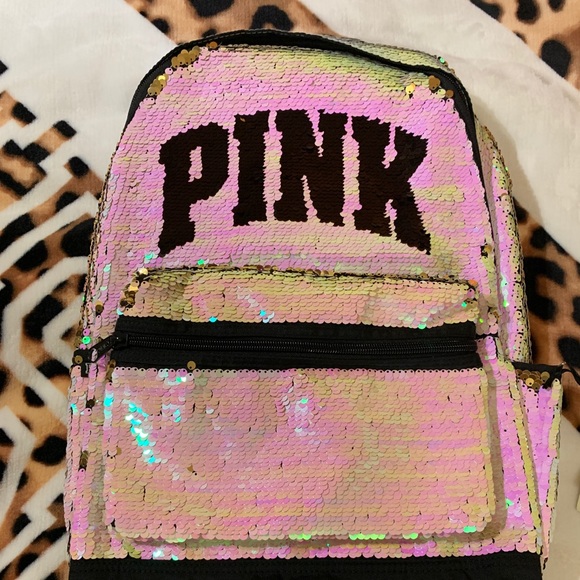 Victoria’s Secret PINK BLING sequins flip 🎒 - Picture 1 of 3